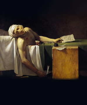 La Mort de Marat, tableau de Jacques-Louis David